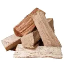 Bois de chauffage 40cm dans une palette box rangé