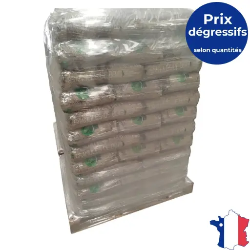 Pellets granulés de bois DIN+ Planète Terre Océan - Palette de 72 sacs de 15Kg