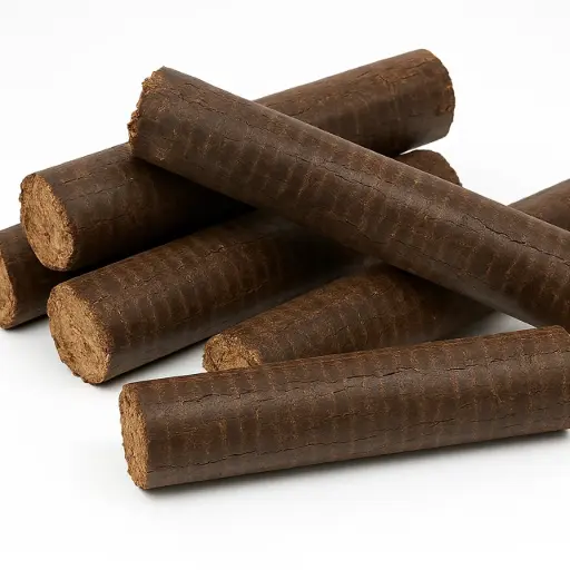 [SAC-BD-15-JEDB] Bûches de bois densifiées rondes 30cm - Pack de 15 - J'envoie du bois